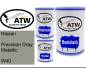 Preview: Nissan, Precision Gray Metallic, W40: 500ml Lackdose + 500ml Klarlack + 250ml Härter - Set, von ATW Autoteile West.